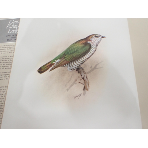 1056 - LODGE George Edward, Unpublished Bird Paintings, text by C.A. Fleming, and HANCOCK and ELLIOTT, The ... 