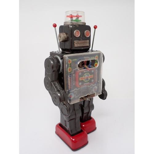 1121 - A Japanese tinplate battery operated Robot A/F