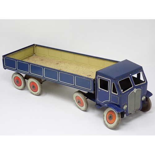 1122 - A Mettoy tinplate clockwork Lorry and Trailer