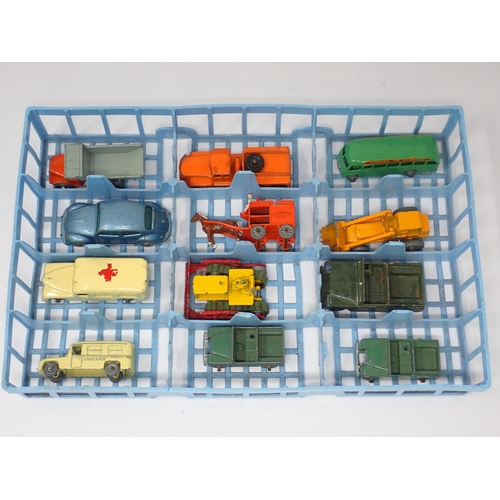 1131 - Two trays of unboxed Lesney Matchbox Vehicles