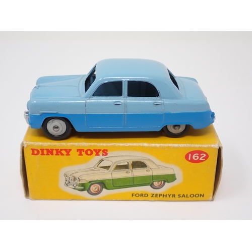 1133 - A boxed Dinky Toys No.162 blue Ford Zephyr Saloon