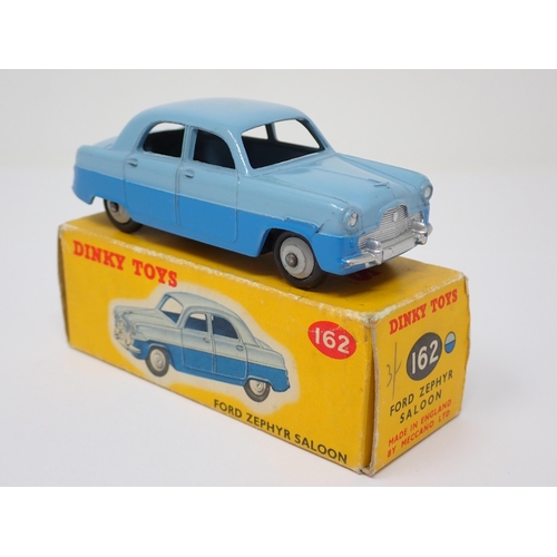 1133 - A boxed Dinky Toys No.162 blue Ford Zephyr Saloon