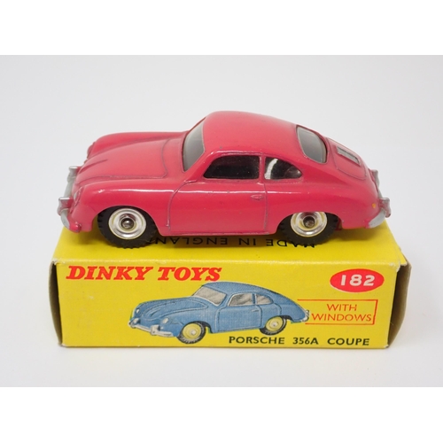 1140 - A rare boxed Dinky Toys No.182 pink Porsche 356A Coupe