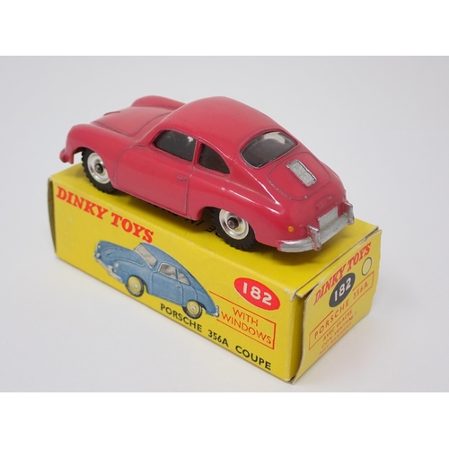 1140 - A rare boxed Dinky Toys No.182 pink Porsche 356A Coupe