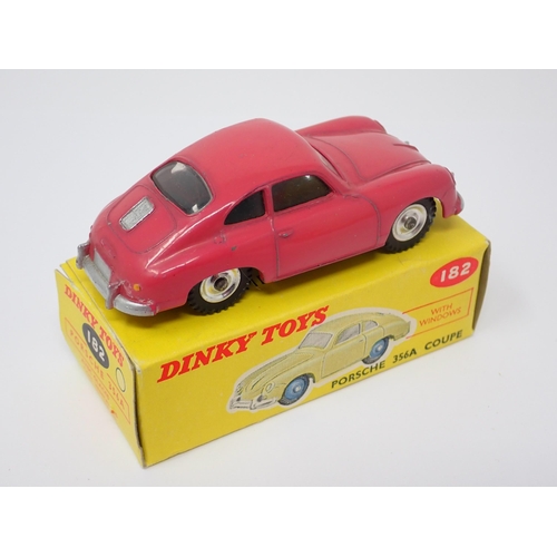 1140 - A rare boxed Dinky Toys No.182 pink Porsche 356A Coupe