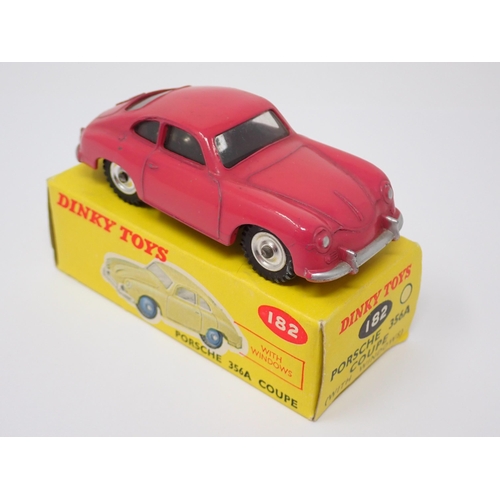 1140 - A rare boxed Dinky Toys No.182 pink Porsche 356A Coupe