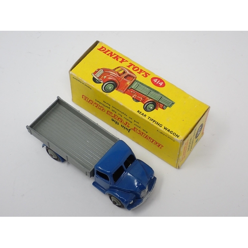 1147 - A boxed Dinky Toys No.414 blue and grey rear tipping Lorry