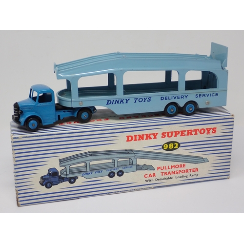 1158 - A boxed Dinky Toys No.982 Pullmore Car Transporter with ramp and leaflet