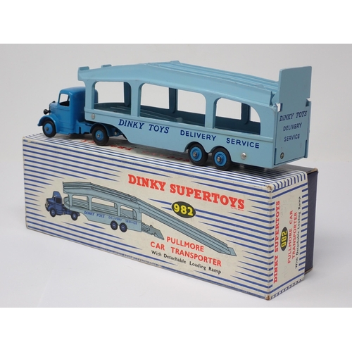 1158 - A boxed Dinky Toys No.982 Pullmore Car Transporter with ramp and leaflet