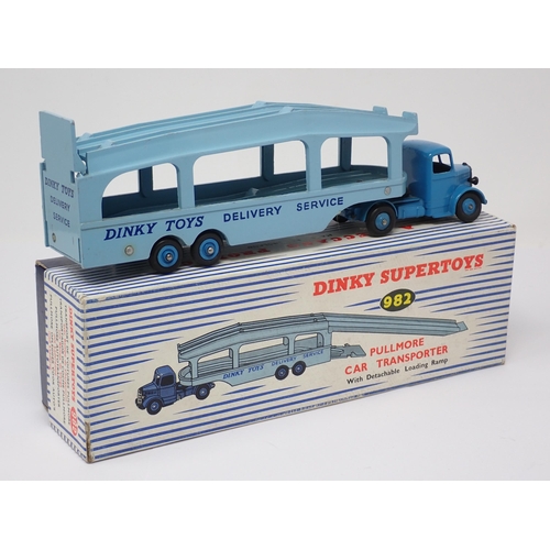 1158 - A boxed Dinky Toys No.982 Pullmore Car Transporter with ramp and leaflet