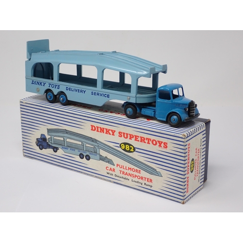 1158 - A boxed Dinky Toys No.982 Pullmore Car Transporter with ramp and leaflet