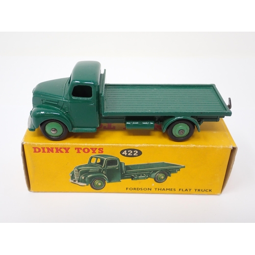 1160 - A boxed Dinky Toys No.422 green Fordson Thames Flat Truck