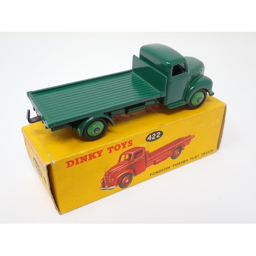 1160 - A boxed Dinky Toys No.422 green Fordson Thames Flat Truck