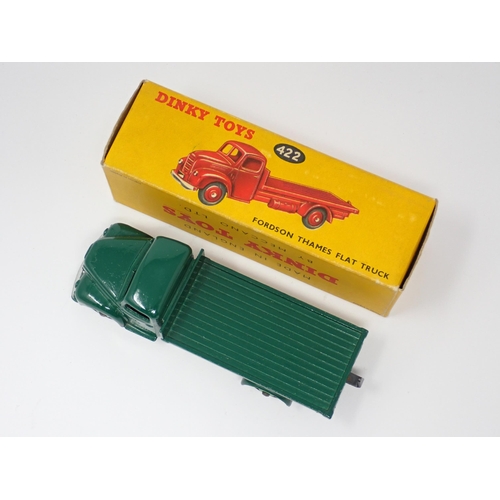 1160 - A boxed Dinky Toys No.422 green Fordson Thames Flat Truck