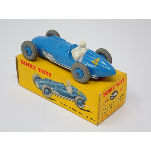 1168 - A boxed Dinky Toys No.23K Talbot-Lago Racing Car with 23K stamp to base plate