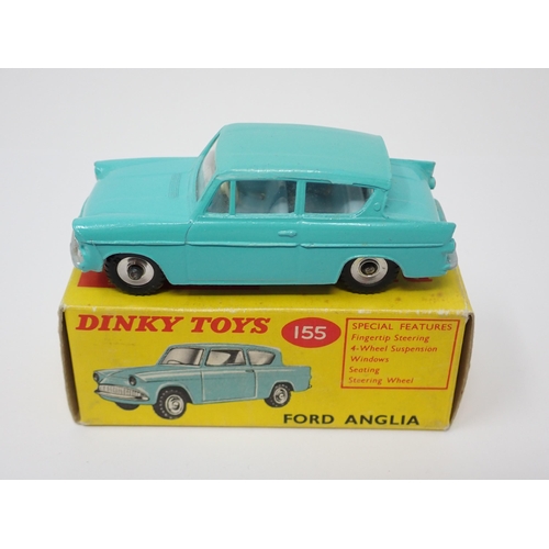 1170 - A rare boxed Dinky Toys No.155 Ford Anglia with blue interior