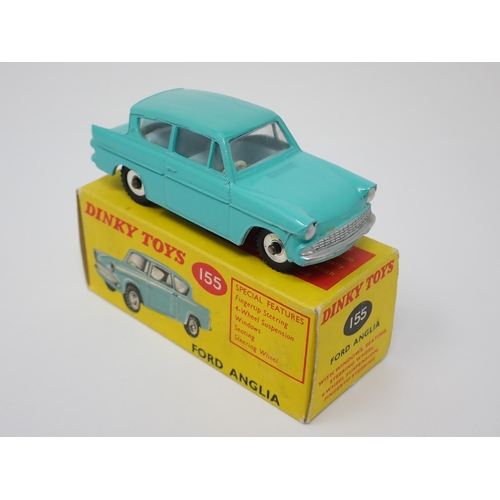 1170 - A rare boxed Dinky Toys No.155 Ford Anglia with blue interior