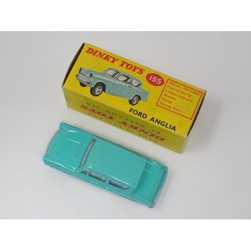 1170 - A rare boxed Dinky Toys No.155 Ford Anglia with blue interior