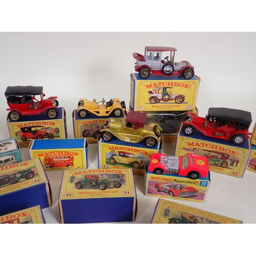 1172 - A boxed Lesney Matchbox No.5 London Bus, a boxed Matchbox 75 No.73 Model A Ford, a boxed Superfast N... 