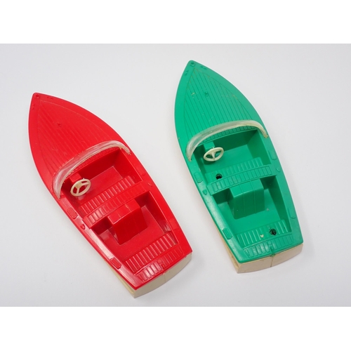 1183 - A Dinky Toys No.797 Trade Box containing two rare red Healey Sports Boats