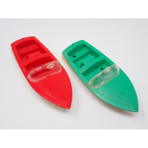 1183 - A Dinky Toys No.797 Trade Box containing two rare red Healey Sports Boats