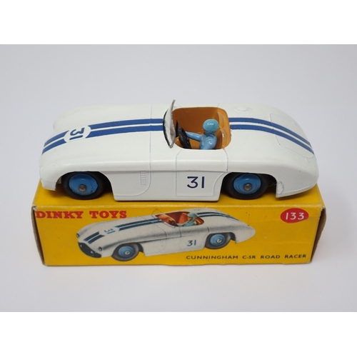 1195 - A boxed Dinky Toys No.133 Cunningham C-5R Road Racer with beige interior