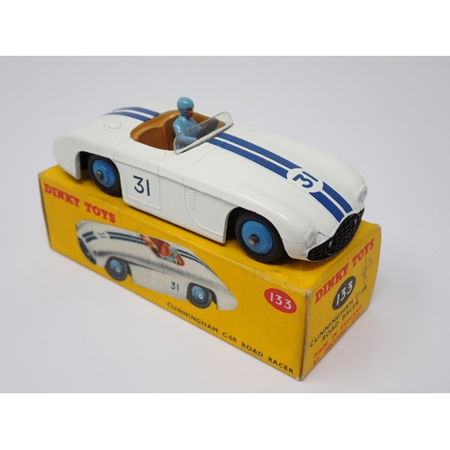 1195 - A boxed Dinky Toys No.133 Cunningham C-5R Road Racer with beige interior