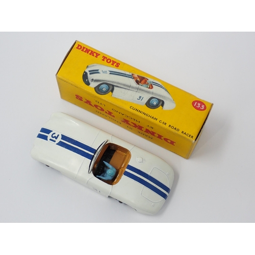 1195 - A boxed Dinky Toys No.133 Cunningham C-5R Road Racer with beige interior