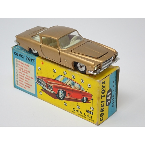 1203 - A boxed Corgi Toys No.251 bronze Ghia L.6.4