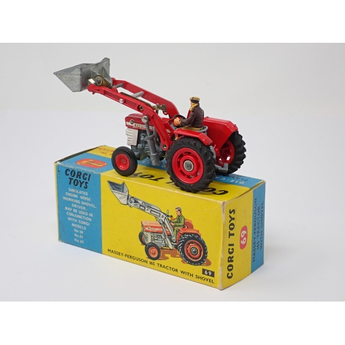 1208 - A boxed Corgi Toys No.69 Massey-Ferguson 165 Tractor with shovel