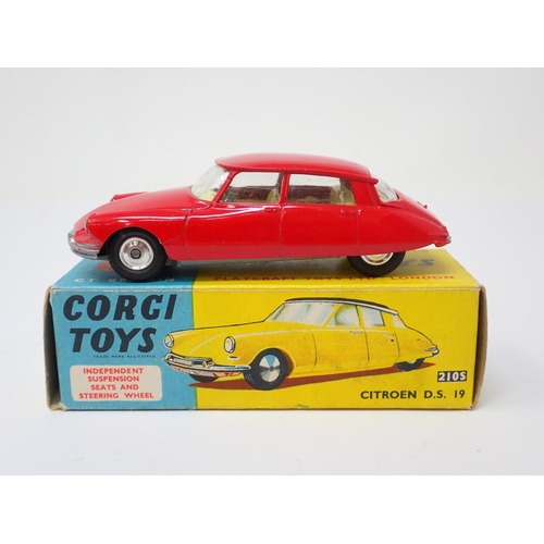 1212 - A boxed Corgi Toys No.210S red Citroen D.S.19