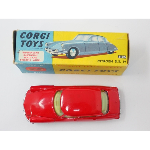 1212 - A boxed Corgi Toys No.210S red Citroen D.S.19