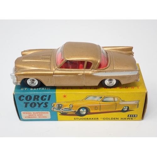 1214 - A boxed Corgi Toys No.211S Studebaker Golden Hawk