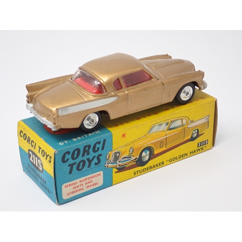 1214 - A boxed Corgi Toys No.211S Studebaker Golden Hawk