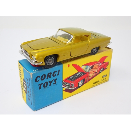 1216 - A boxed Corgi Toys No.241 gold Ghia L.6.4