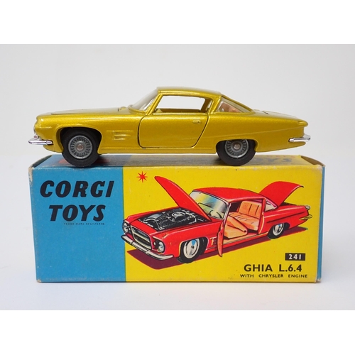 1216 - A boxed Corgi Toys No.241 gold Ghia L.6.4