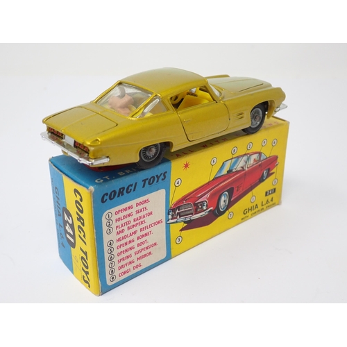 1216 - A boxed Corgi Toys No.241 gold Ghia L.6.4