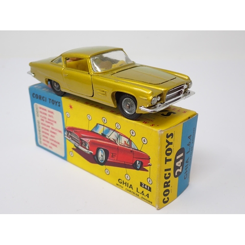 1216 - A boxed Corgi Toys No.241 gold Ghia L.6.4