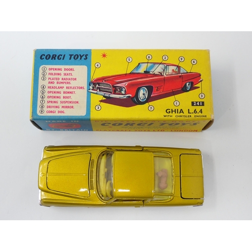 1216 - A boxed Corgi Toys No.241 gold Ghia L.6.4