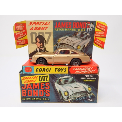 1217 - A boxed Corgi Toys No.261 James Bond Aston Martin D.B.5 complete with documents