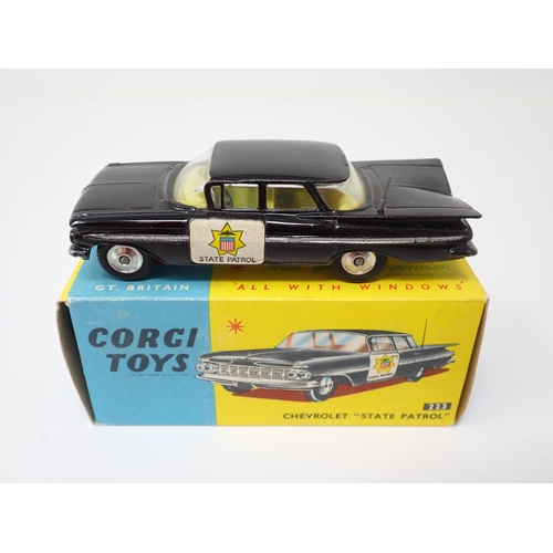 1218 - A boxed Corgi Toys No.223 Chevrolet State Patrol