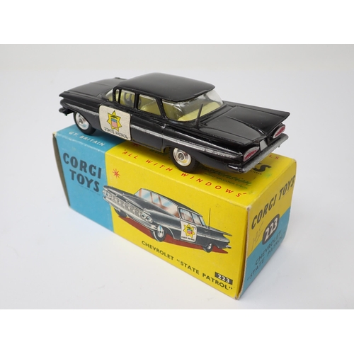 1218 - A boxed Corgi Toys No.223 Chevrolet State Patrol