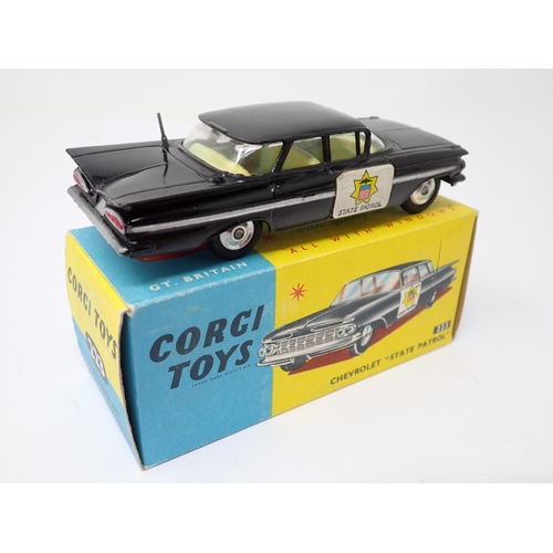 1218 - A boxed Corgi Toys No.223 Chevrolet State Patrol