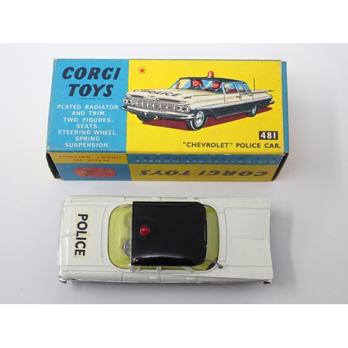 1219 - A boxed Corgi Toys No.481 Chevrolet Police Car