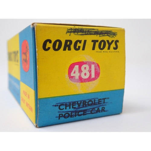 1219 - A boxed Corgi Toys No.481 Chevrolet Police Car