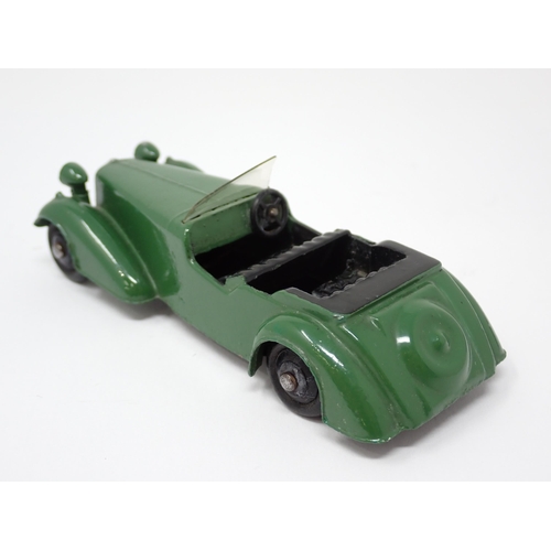 1230 - An unboxed Dinky Toys No.38D green Alvis