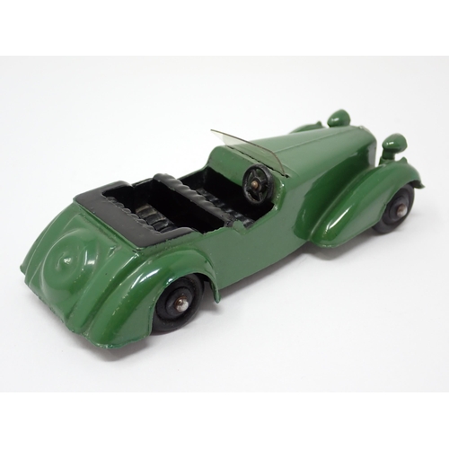 1230 - An unboxed Dinky Toys No.38D green Alvis