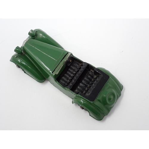 1230 - An unboxed Dinky Toys No.38D green Alvis