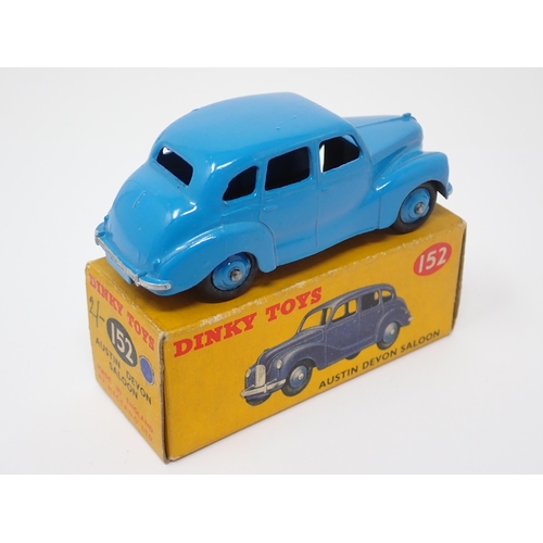 1242 - A very rare boxed Dinky Toys No.152 light blue Austin Devon