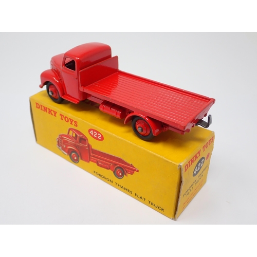 1244 - A boxed Dinky Toys No.422 red Fordson Thames Flat Truck